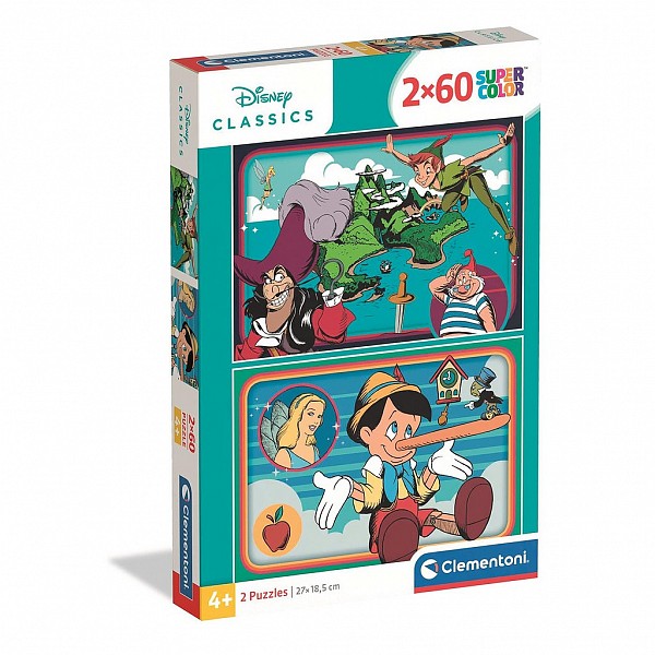 Disney Classics 2x60 Piece Puzzle Clementoni  CMC24823