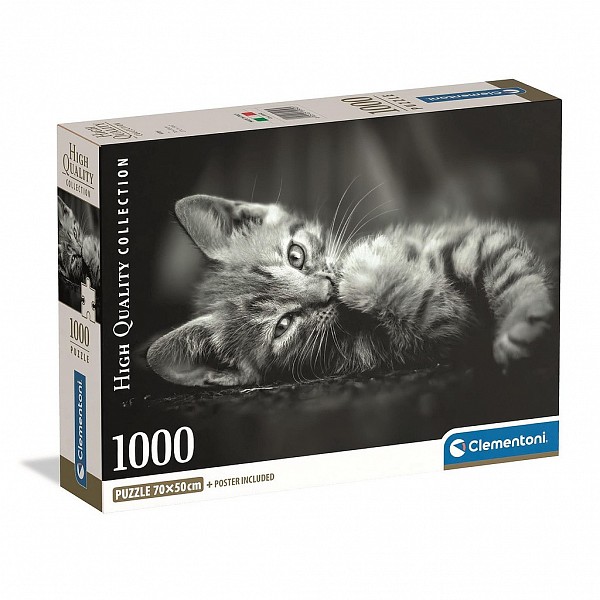 Animals Dark Cat 1000-piece Puzzle Clementoni CMC39950