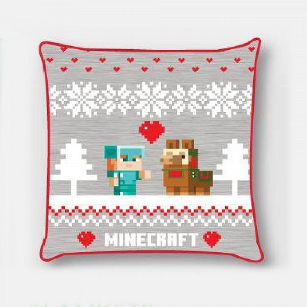 Minecraft Holiday Christmas decorative pillow cover 40x40 cm Velvet
