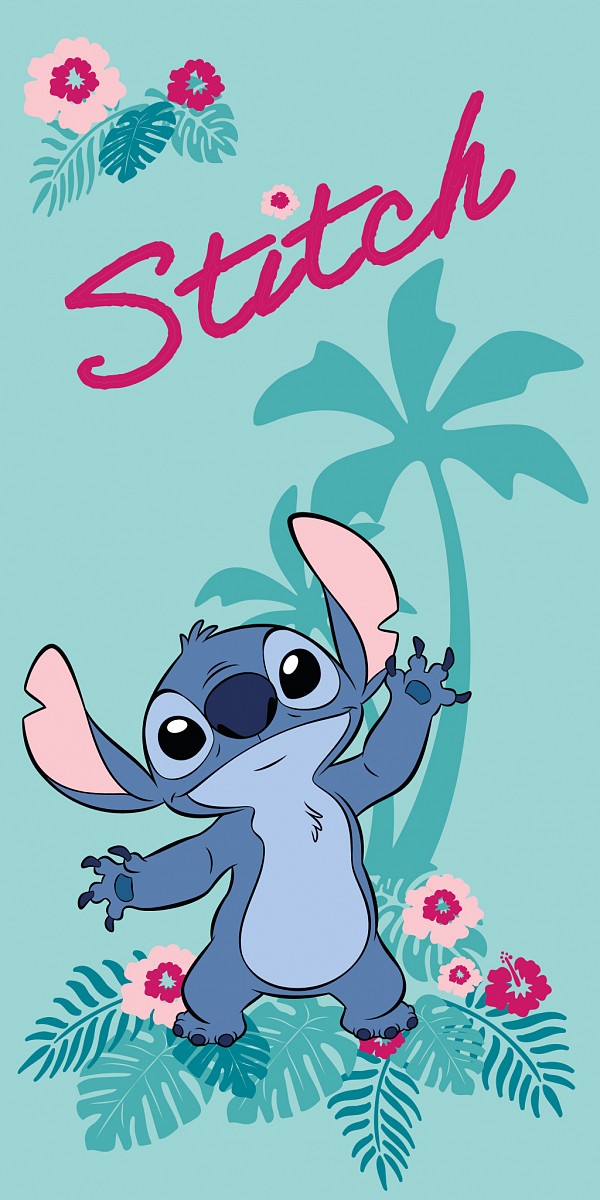 Disney Lilo and Stitch Hawaii bath towel, beach towel 70x140cm (Fast Dry)