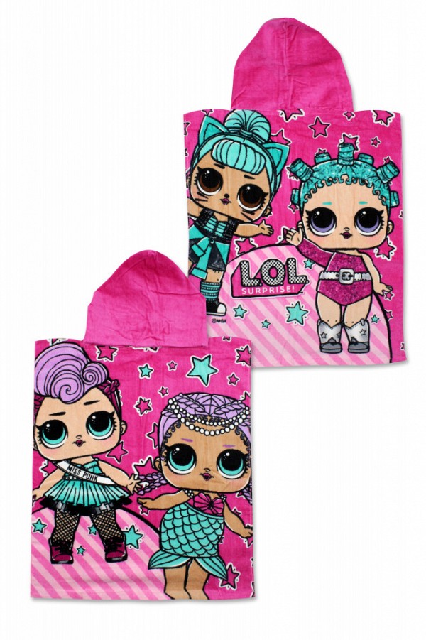 LOL Surprise beach towel poncho 50*115 cm