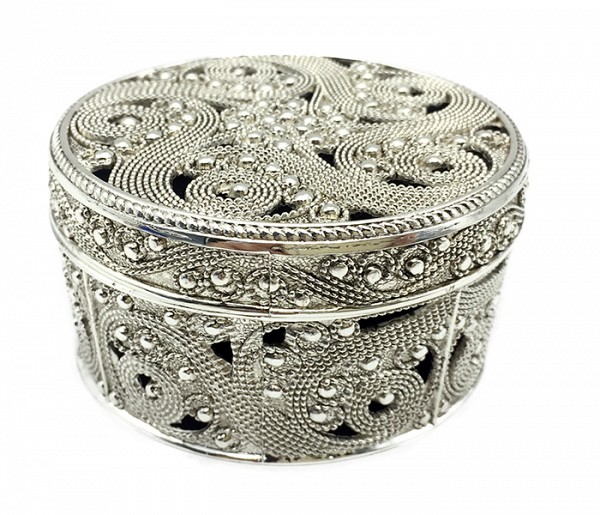 Μπιζουτιέρα Επάργυρη Στρογγυλή 104HQ21735