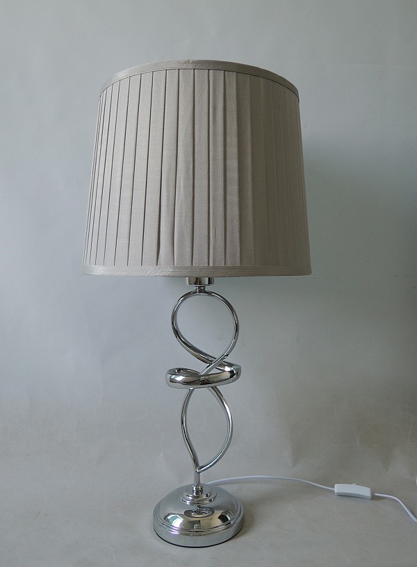 Φωτιστικό Επιτραπέζιο Μεταλλικό Ασημί/Γκρι 70x15εκ