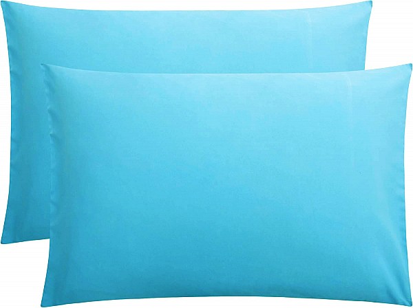 Ζεύγος Μαξιλαροθήκες Le Blanc Μονόχρωμες Turquoise 50Χ70
