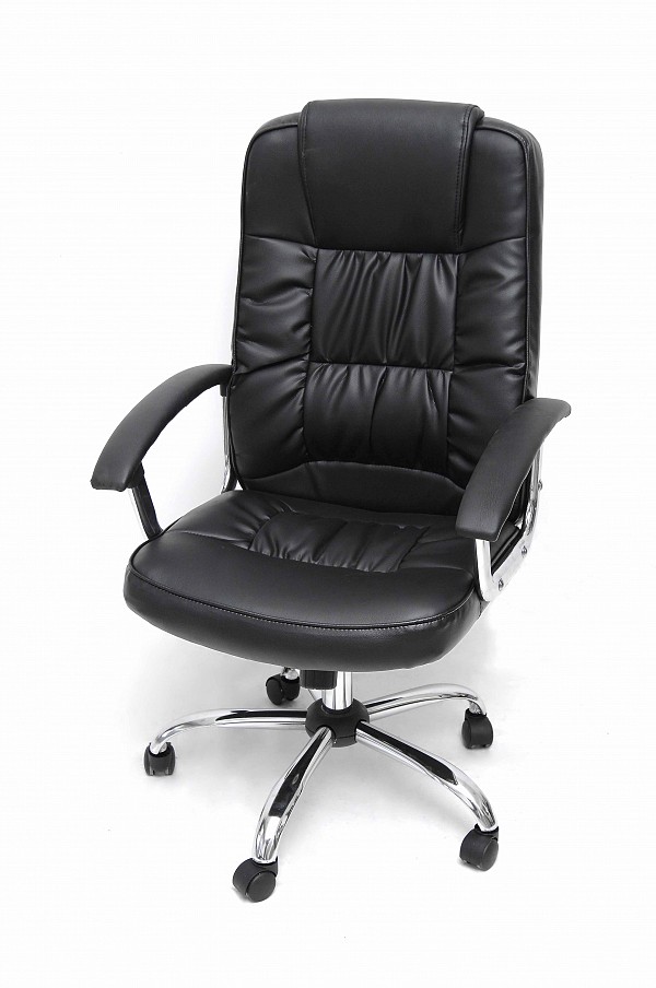 VELCO Pro Systems ΠΟΛΥΘΡΟΝΑ ΓΡΑΦΕΙΟΥ ΜΑΥΡΗ ΔΙΕΥΘΥΝΤΟΥ-ΔΙΑΣΤΑΣΕΙΣ: 64χ55χ110/120 cm- ΕΠΙΦΑΝΕΙΑ PVC