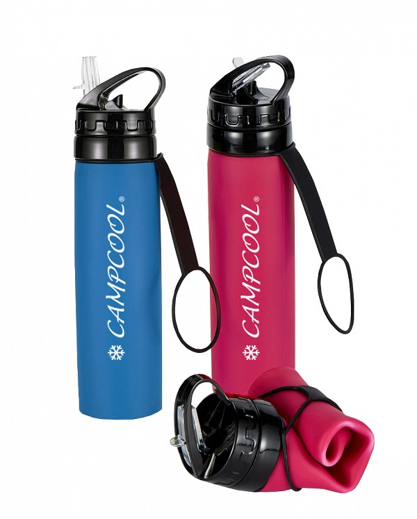 CAMPCOOL ΜΠΟΥΚΑΛΙ  ΣΙΛΙΚΟΝΗΣ 600 ml ΕΥΚΑΜΠΤΟ- ΔΙΑΦΟΡΑ ΧΡΩΜΑΤΑ