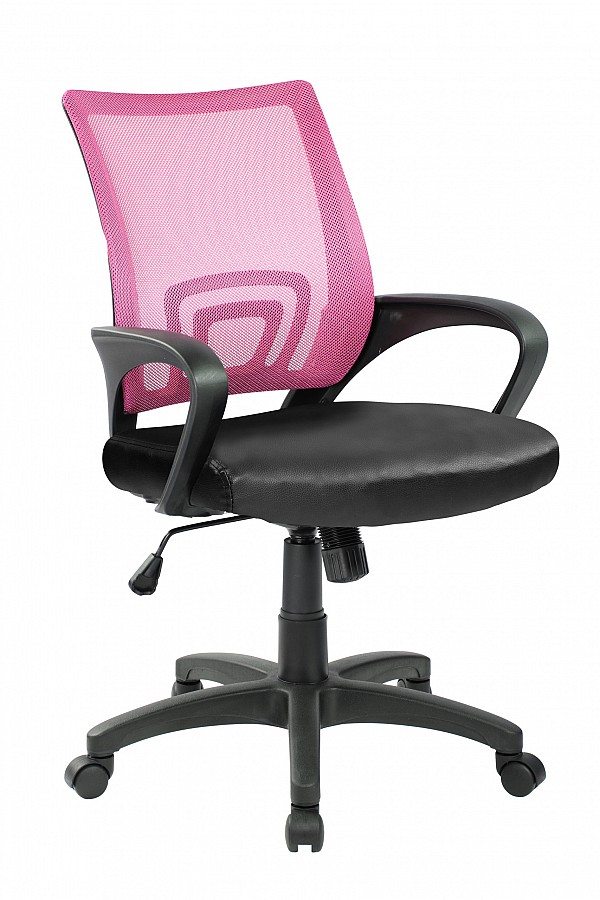 VELCO Pro Systems ΚΑΡΕΚΛΑ ΓΡΑΦΕΙΟΥ ΠΑΙΔΙΚΗ ΡΟΖ -ΜΑΥΡΗ - ΔΙΑΣΤΑΣΕΙΣ 55x49x86/96cm - ΕΠΙΦΑΝΕΙΑ: ΔΙΑΤΡΗΤΟ & PVC