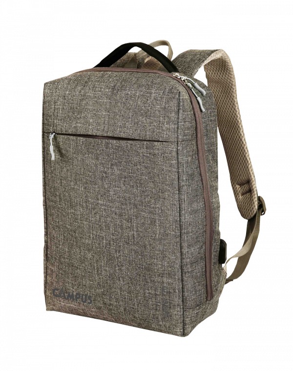 CAMPUS ΣΑΚΙΔΙΟ ΠΛΑΤΗΣ URBAN 20 Lt. ΓΚΡΙ ΜΕ ΘΥΡΑ USB 810-2104-10