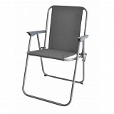 ΚΑΡΕΚΛΑ ΠΤΥΣΣΟΜΕΝΗ ΜΕΤΑΛΛΙΚΗ ΓΚΡΙ 53x58x75εκ.ANKOR