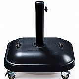 ΒΑΣΗ ΟΜΠΡΕΛΑΣ 25kg ΤΕΤΡΑΓΩΝΗ ΜΕ ΡΟΔΕΣ ΜΑΥΡΗ ANKOR  807789