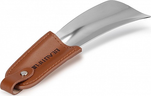 Navaris Κόκκαλο Παπουτσιών Από Ανοξείδωτο Ατσάλι 16cm Με Θήκη Συνθετικού Δέρματος  48406.01