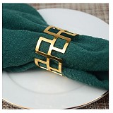 Δαχτυλίδι Πετσέτας Μεταλλικό Χρυσό Μαιάνδρος Φ4,5cm Maripel 10126