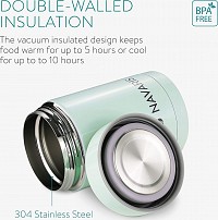 Navaris Βρεφικό Θερμός Φαγητού Ανοξείδωτο Mint Green 500ml 53346.01