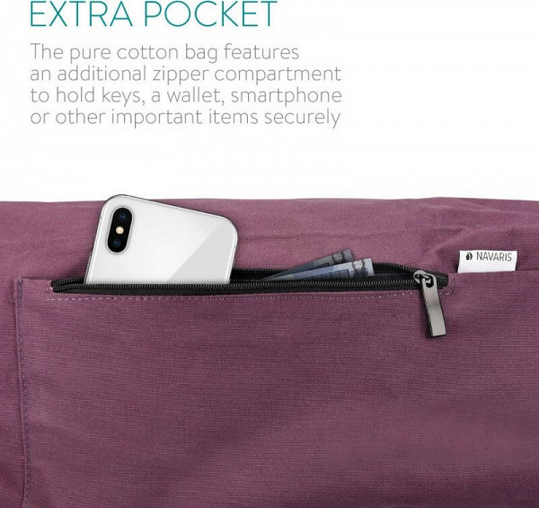 Navaris Mat Bag Τσάντα για Στρώμα Γυμναστικής Μήκους 72εκ. και Διαμέτρου 29εκ. Μωβ 44963.45