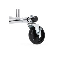 Songmics Τροχήλατη -Βαρέως Τύπου Μεταλλική Κρεμάστρα Ρούχων με Ρόδες 129x55x148cm HSR12S