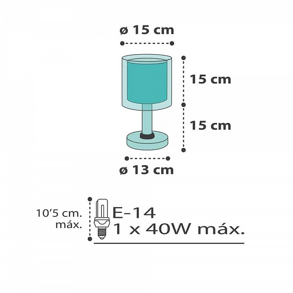 Clouds Green κομοδίνου φωτιστικό (41411H)