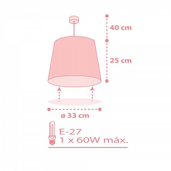 Starlight Pink κρεμαστό φωτιστικό οροφής (82212S)