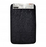 ΠΑΤΑΚΙ ΜΠΑΝΙΟΥ MEMORY FOAM ΜΑΥΡΟ ΜΕ SBR 50x80εκ.ANKOR