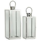 ΦΑΝΑΡΙΑ INOX ΣΕΤ ΤΩΝ 2 ΤΕΜΑΧΙΩΝ ΣΕ ΑΣΗΜΙ ΧΡΩΜΑ ANKOR