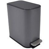 ΚΑΛΑΘΙ ΜΠΑΝΙΟΥ BELLO 5lt SOFT CLOSE SLIM  ΜΕΤΑΛΛΙΚΟ ΓΚΡΙ ΜΑΤ ANKOR