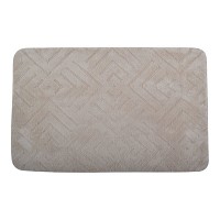 ΠΑΤΑΚΙ ΜΠΑΝΙΟΥ MEMORY FOAM ΣΕ ΜΠΕΖ ΧΡΩΜΑ ΜΕ PVC ΠΛΑΤΗ 50x80εκ.ANKOR