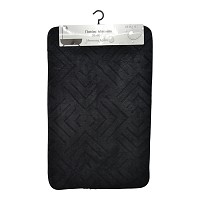 ΠΑΤΑΚΙ ΜΠΑΝΙΟΥ MEMORY FOAM ΣΕ ΜΑΥΡΟ ΧΡΩΜΑ ΜΕ PVC ΠΛΑΤΗ 50x80εκ.ANKOR