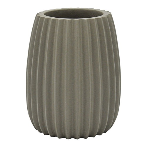 ΠΟΤΗΡΟΘΗΚΗ ΠΟΛΥΕΣΤΕΡΙΚΗ ΡΙΓΕ ΣΕ TAUPE ΜΑΤ ΧΡΩΜΑ 6,6x6,6x9,5εκ.ANKOR