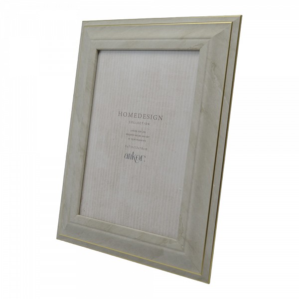 ΚΟΡΝΙΖΑ ΠΛΑΣΤΙΚΗ 20x25εκ. ΣΕ ΓΚΡΙ ΧΡΩΜΑ ΜΕ ΜΑΡΜΑΡΙΝΗ ΟΨΗ ANKOR