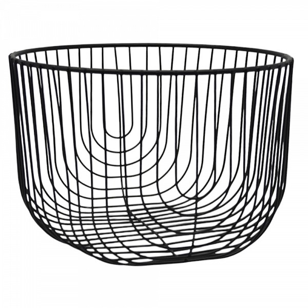 ΦΡΟΥΤΙΕΡΑ ΜΕΤΑΛΛΙΚΗ ΣΕ ΜΑΥΡΟ ΜΑΤ ΧΡΩΜΑ 20,5x20,5x13,5εκ.ANKOR