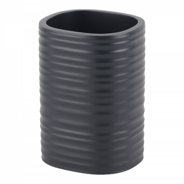 ΠΟΤΗΡΟΘΗΚΗ ΠΟΛΥΕΣΤΕΡΙΚΗ ΡΙΓΕ ΣΕ ΧΡΩΜΑ ΑΝΘΡΑΚΙ ΜΑΤ 7,6x6,7x10,6εκ.ANKOR