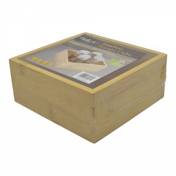 ΚΟΥΤΙ ΑΠΟΘΗΚΕΥΣΗΣ ΚΑΙ ΟΡΓΑΝΩΣΗΣ ΑΠΟ ΞΥΛΟ ΜΠΑΜΠΟΥ 15x15,5x6,8εκ. ANKOR