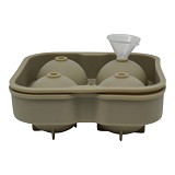 ΠΑΓΟΘΗΚΗ ΣΦΑΙΡΑ ΑΠΟ ΣΙΛΙΚΟΝΗ 4 ΘΕΣΕΩΝ ΣΕ TAUPE ΧΡΩΜΑ 12,5x12,5x4,8εκ. ANKOR