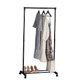 ΚΡΕΜΑΣΤΡΑ ΡΟΥΧΩΝ ΜΕΤΑΛΛΙΚΗ ΤΡΟΧΗΛΑΤΗ ΣΕ ΜΑΥΡΟ ΧΡΩΜΑ 74,5x41,5x157εκ.ANKOR  848133