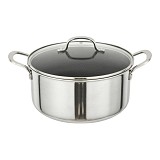 ΚΑΤΣΑΡΟΛΑ ΑΝΟΞΕΙΔΩΤΗ ΜΕ ΓΥΑΛΙΝΟ ΚΑΠΑΚΙ Dmond TRI-PLY 20εκ. ΑΝΤΙΚΟΛΛΗΤΙΚΗ ANKOR 248-20