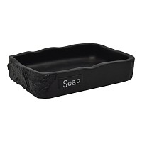 ΣΑΠΟΥΝΟΘΗΚΗ ΠΟΛΥΕΣΤΕΡΙΚΗ ΜΑΥΡΗ ΜΕ ΟΨΗ ΠΕΤΡΑΣ 12,7x8,6x2,5εκ. ANKOR   846610