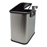 ΚΑΔΟΣ ΑΠΟΡΡΙΜΑΤΩΝ 5lt ΙNOX  ΜΕ ΓΑΝΤΖΟ ΓΙΑ  ΝΤΟΥΛΑΠΙ 25x15,1x24,7εκ. ANKOR