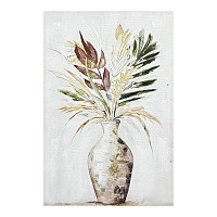 ΠΙΝΑΚΑΣ ΕΛΑΙΟΓΡΑΦΙΑ ΣΕ ΤΥΠΩΜΕΝΟ ΚΑΜΒΑ ΒΑΖΟ ΜΕ ΛΟΥΛΟΥΔΙΑ ΚΑΙ ΧΡΥΣΕΣ ΛΕΠΤΟΜΕΡΕΙΕΣ 60x90εκ. ANKOR  849260