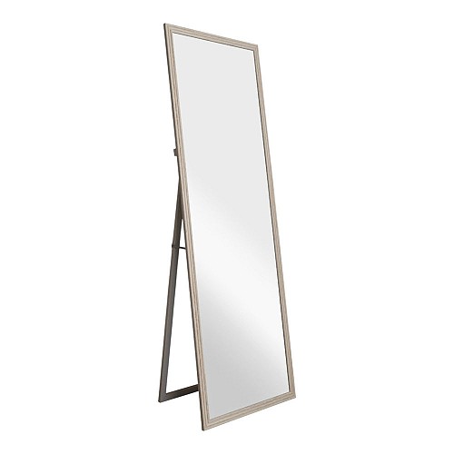 ΚΑΘΡΕΦΤΗΣ ΔΑΠΕΔΟΥ ΜΕ ΠΛΑΣΤΙΚΟ ΠΛΑΙΣΙΟ ΣΕ ΜΠΕΖ ΓΚΡΙ ΧΡΩΜΑ ΚΑΙ ΑΝΑΓΛΥΦΗ ΥΦΗ 50x160εκ. ANKOR 3517-50160