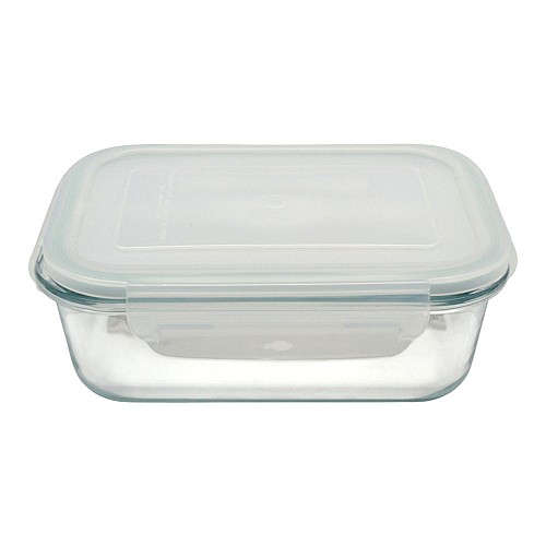 ΦΑΓΗΤΟΔΟΧΕΙΟ ΟΡΘΟΓΩΝΙΟ ΑΠΟ ΠΥΡΑΝΤΟΧΟ ΓΥΑΛΙ ΜΕ ΠΛΑΣΤΙΚΟ ΚΑΠΑΚΙ 0,65lt ANKOR