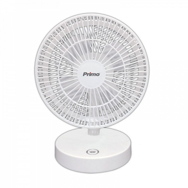 Ανεμιστήρας Mini PRMF-80421 Primo 7 17εκ. Επαναφoρτιζόμενος Με USB Λευκός