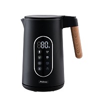 Βραστήρας PRCK-40495 Primo 1.7L 2200W Digital Ανοξείδωτος Cool touch Wooden/Μαύρος