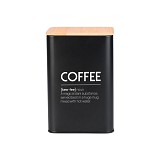 ESTIA ΔΟΧΕΙΟ ΓΙΑ ΚΑΦΕ BAMBOO ESSENTIALS ΜΕΤΑΛΛΙΚΟ 10x13cm ΜΑΥΡΟ