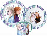 Disney Frozen Ice Magic tableware set, micro plastic set with a 265 ml mug
