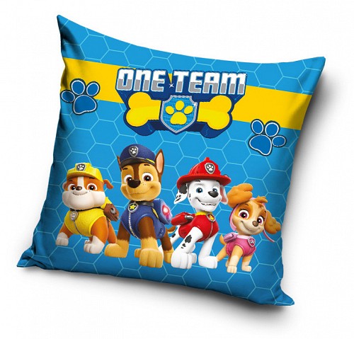 Paw Patrol One Team velvet pillowcase 40x40 cm