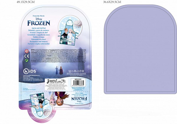 Disney Frozen Royally Cool Christmas Childrens Apron 2-Piece Set