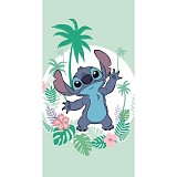 Disney Lilo and Stitch Green bath towel, beach towel 70x140cm