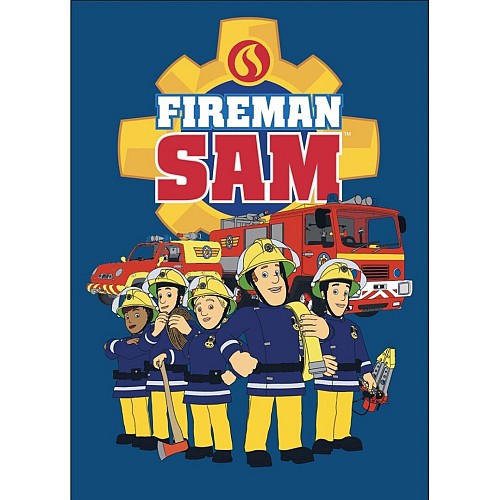 Fireman Sam Team  fleece blanket 100x140cm