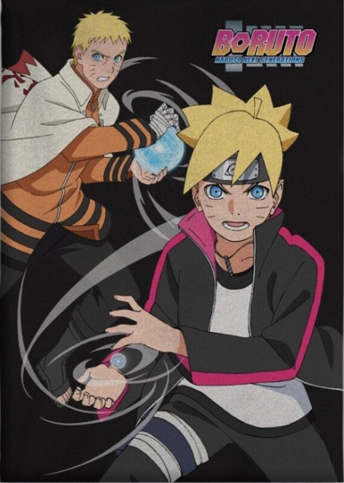 Naruto Boruto fleece blanket 100x140cm