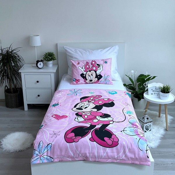 Disney Minnie  Flowers childrens duvet cover 100×135cm, 40×60 cm