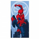 Spiderman Jump bath towel, beach towel 70x140cm (Fast Dry)